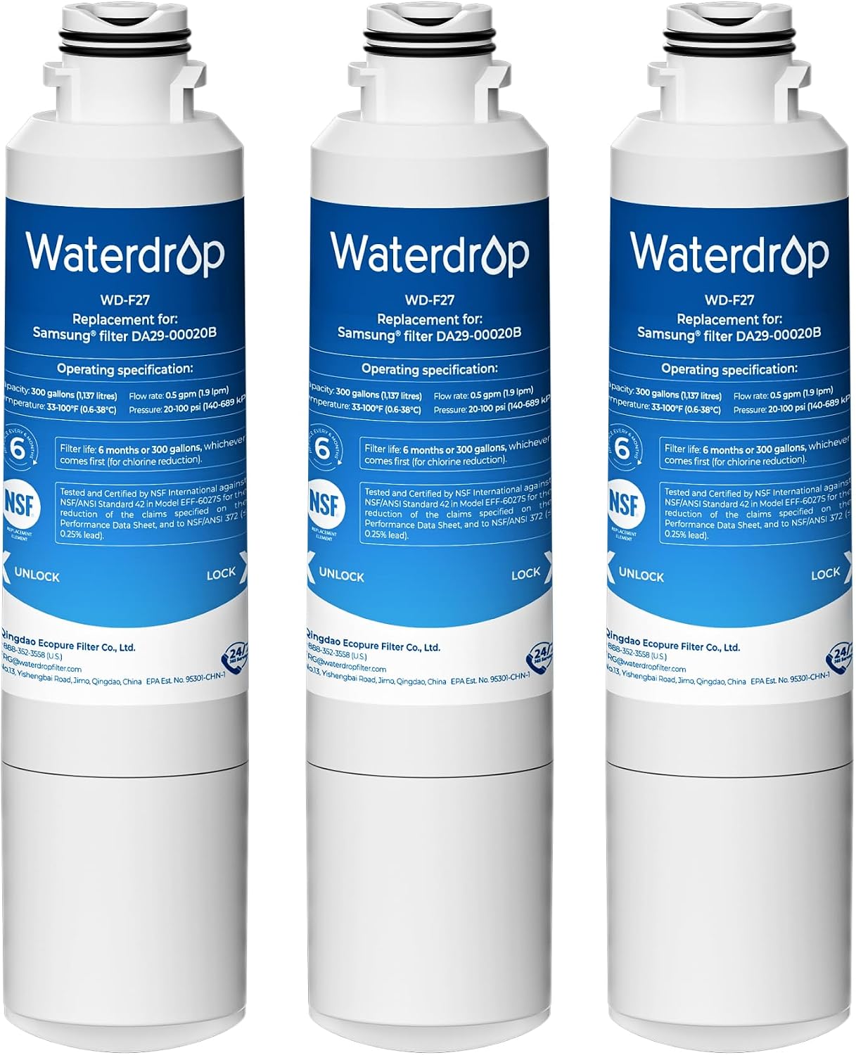 Detalle de Waterdrop refrigerator water filter WD-F27