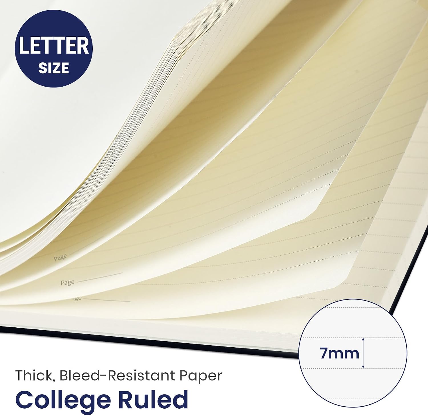 Detalle 2 de Taja Celestial Large Spiral Notebook, 8.5" x 11", College-Ruled, 100 Pages