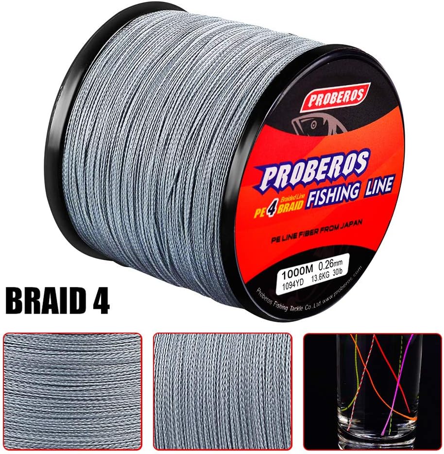 Thumbnail 2 de BAIKALBASS Braided Fishing Line, 4-Strand