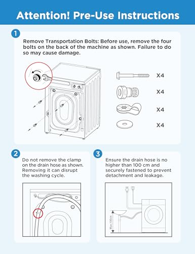 Thumbnail 8 de COMFEE' 10kg/7kg Washer Dryer Machine 2 in 1 – Energy Class A with BLDC Motor