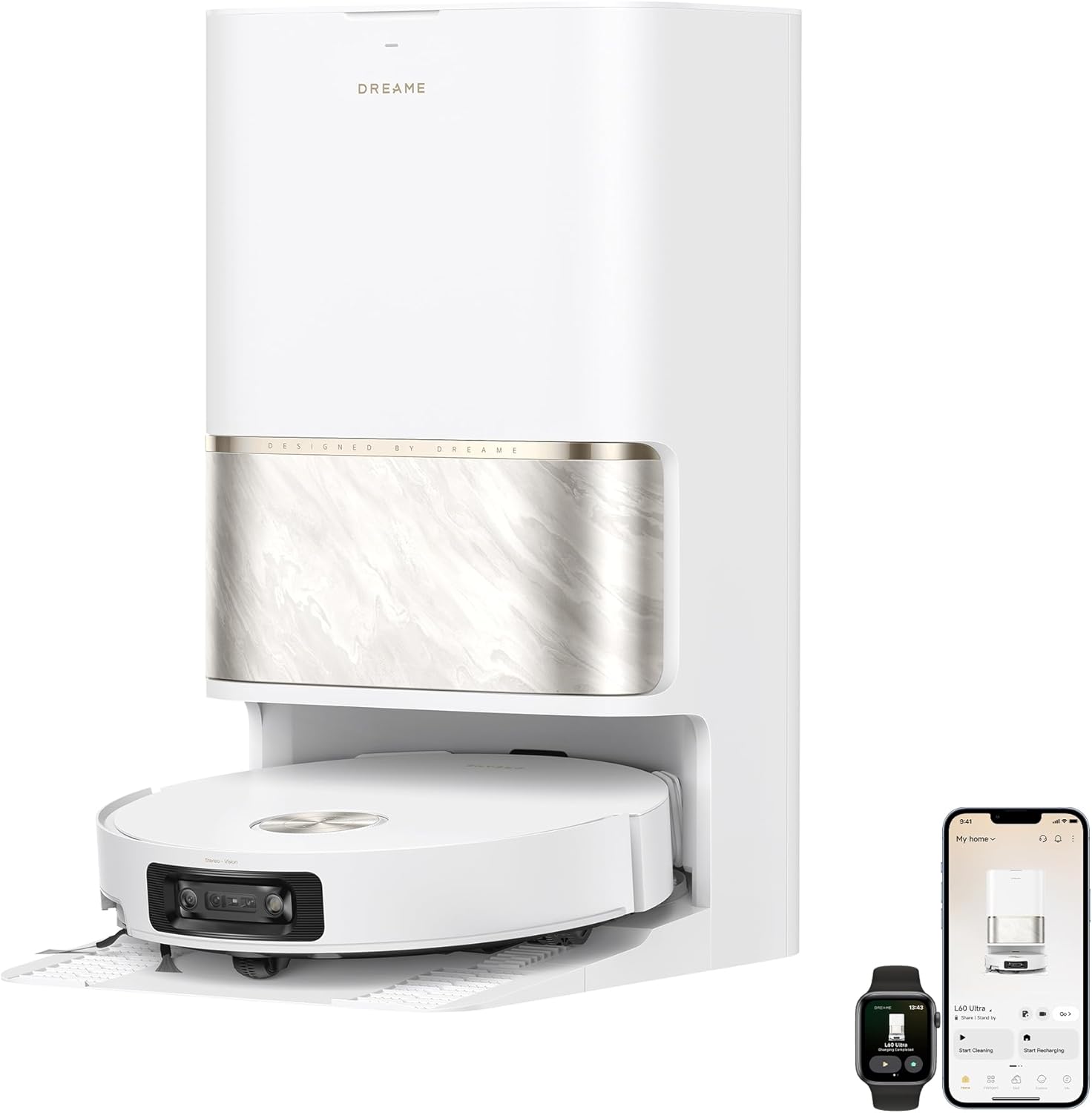 Detalle de DREAME L60 Ultra RPL51FE0 Robot Vacuum and Mop, 35,000Pa Suction