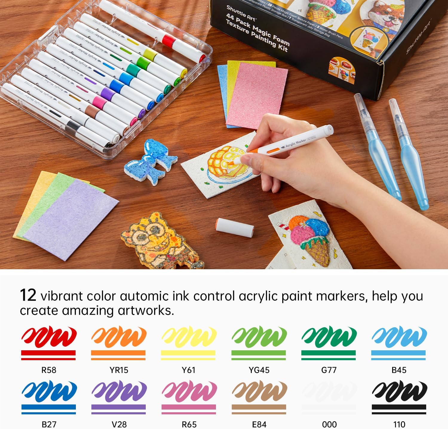 Detalle de Shuttle Art Magic 3D texture kit 44 pcs