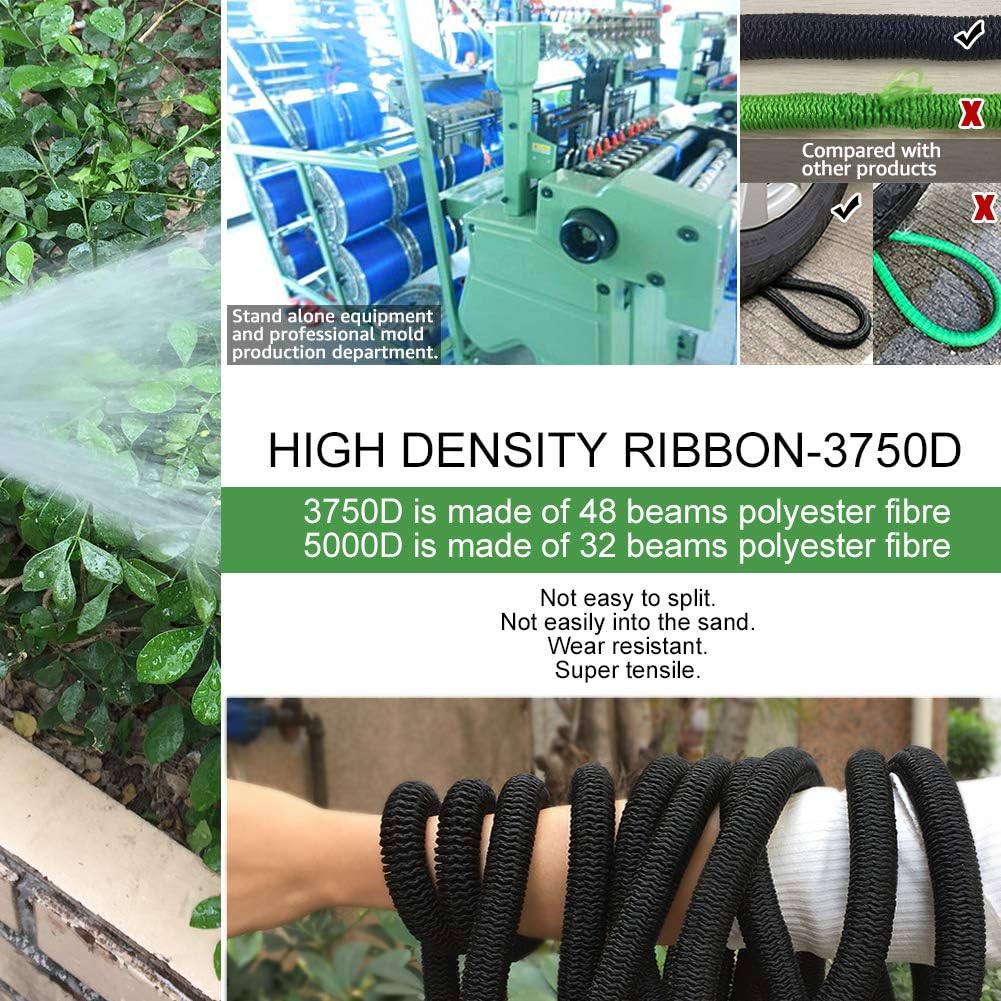 Thumbnail 6 de TheFitLife Expandable Garden Hose Pipe (75 FT) with Triple Core Latex & 8-Pattern Spray Nozzle