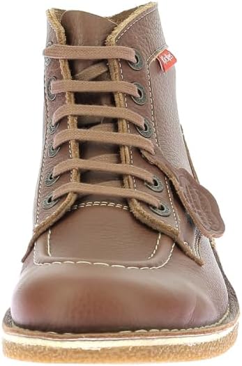 Detalle de Kickers Kickstoner Stiefelletten/Boots Herren Camel – Leder, Knöchelbereich, flache Sohle