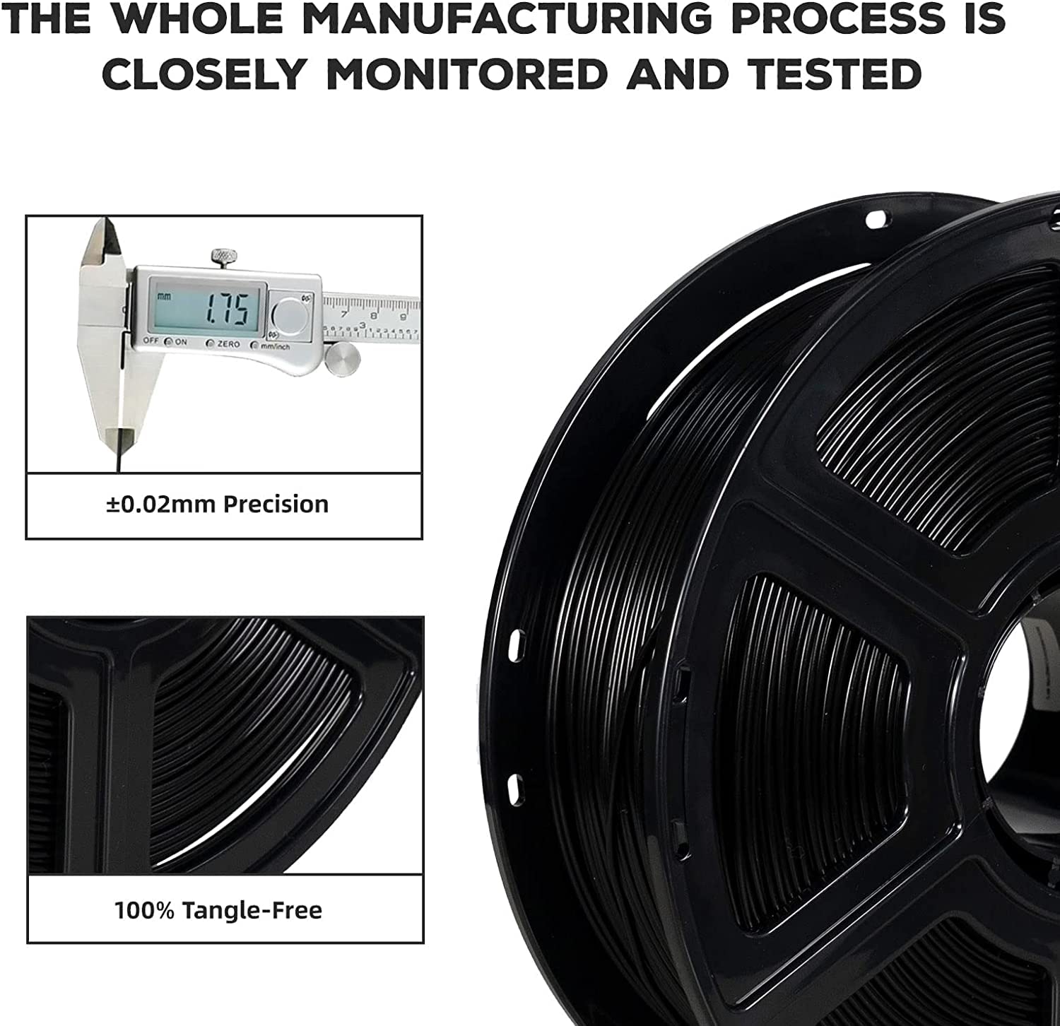 Thumbnail 2 de Flashforge ABS Pro Filament 1.75mm Black