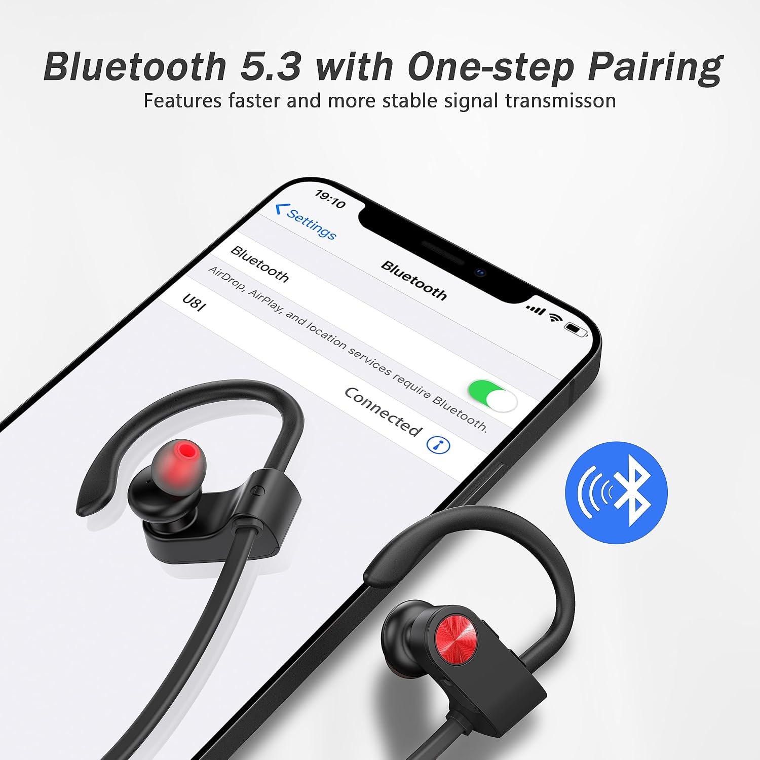 Thumbnail 6 de Jrwaro Bluetooth Headphones for Running