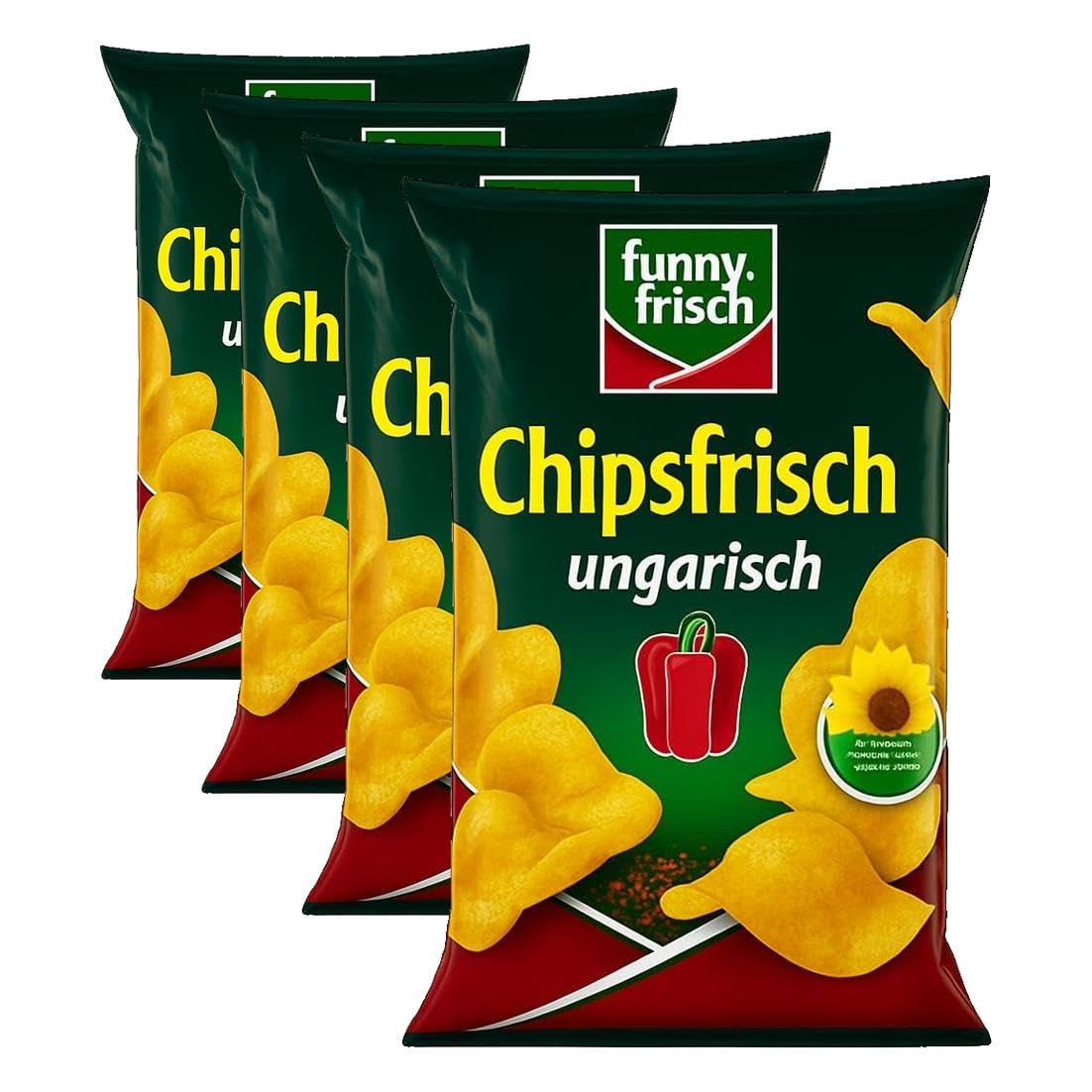 Detalle de Funny-frisch Chipsfrisch Ungarisch, 150 g – 4er-Pack