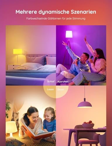 Thumbnail 6 de Govee Smart Glühbirne E27 (2er Set) – WLAN LED RGBWW, 800 lm, dimmbar
