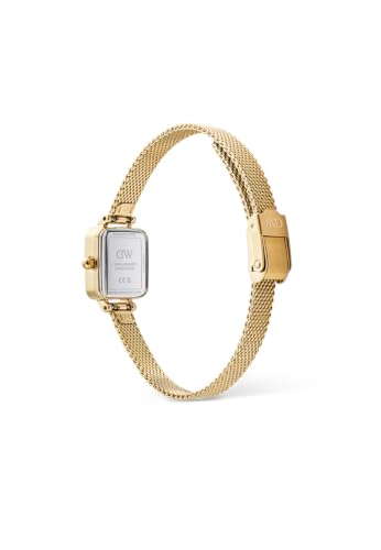 Detalle de Daniel Wellington Quadro Mini Evergold: Orologio da Donna Oro con Quadrante Beige/Crema 15x18 mm