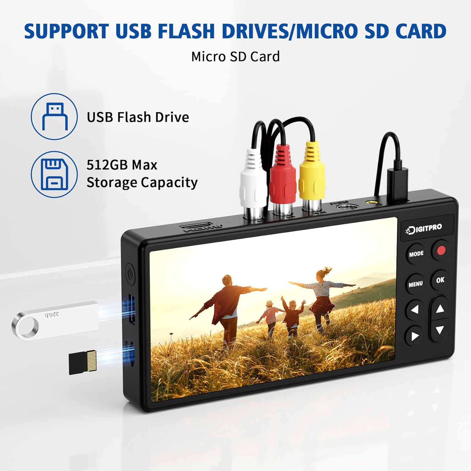 Thumbnail 4 de DigitPro VHS to Digital Converter 1080P 5”