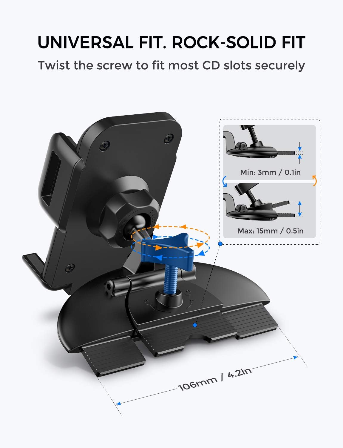 Thumbnail 5 de yola pro CD Slot Phone Holder Mount for cars with one-touch 360° rotation