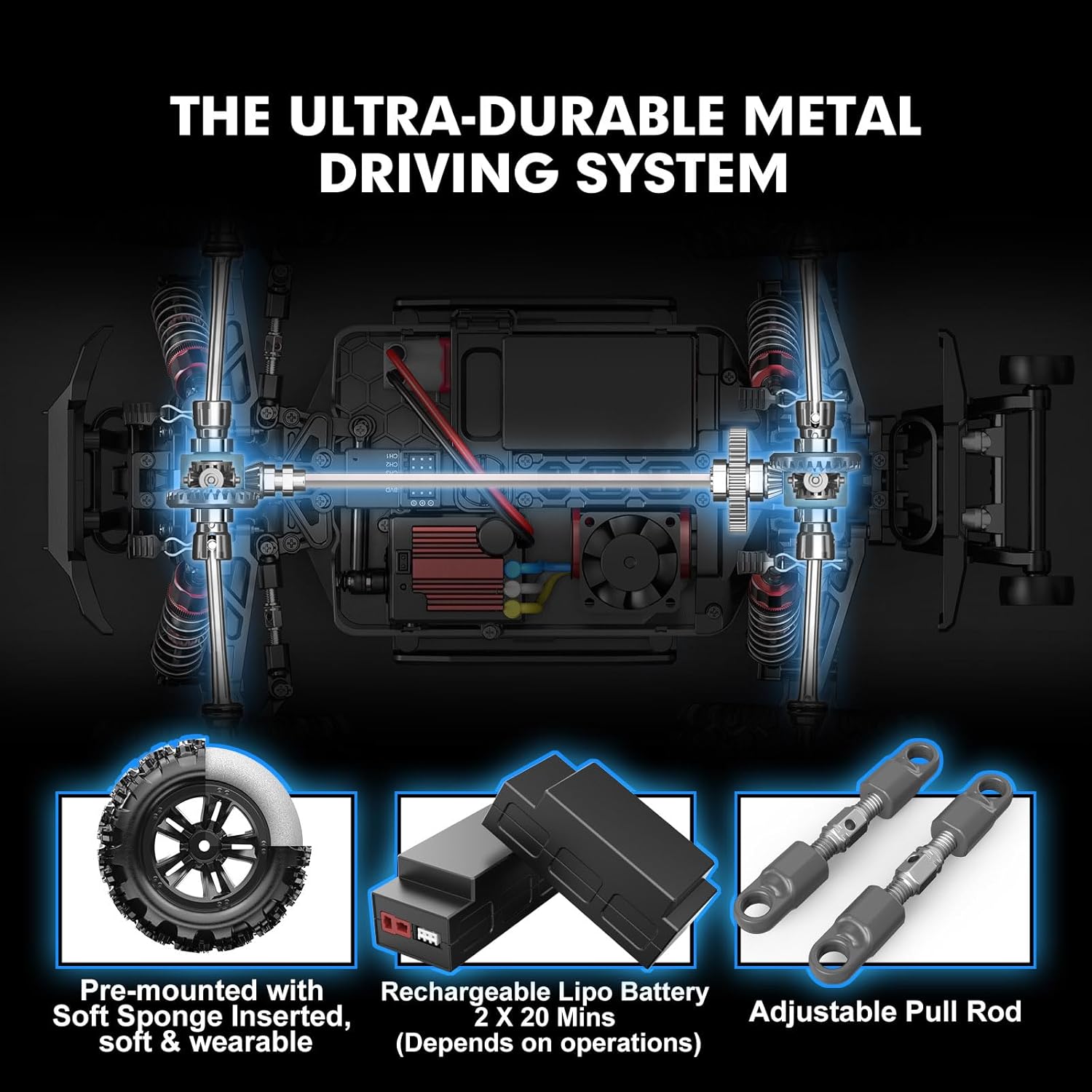 Detalle 2 de HYPER GO H16BM 42mph Brushless 1/16 RTR RC Car