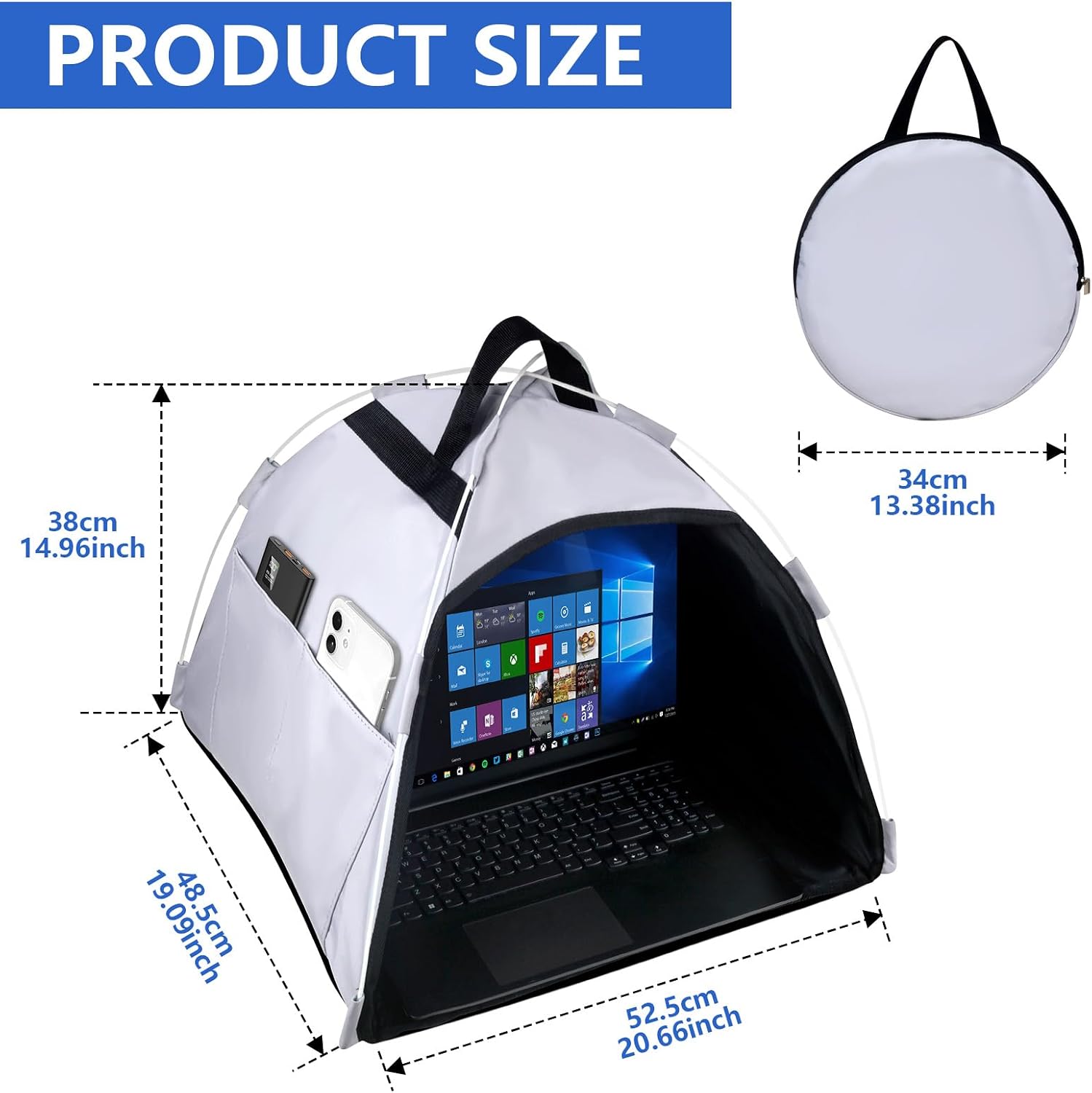 Detalle de HoYiXi Universal Laptop Sun Shade 13-16in