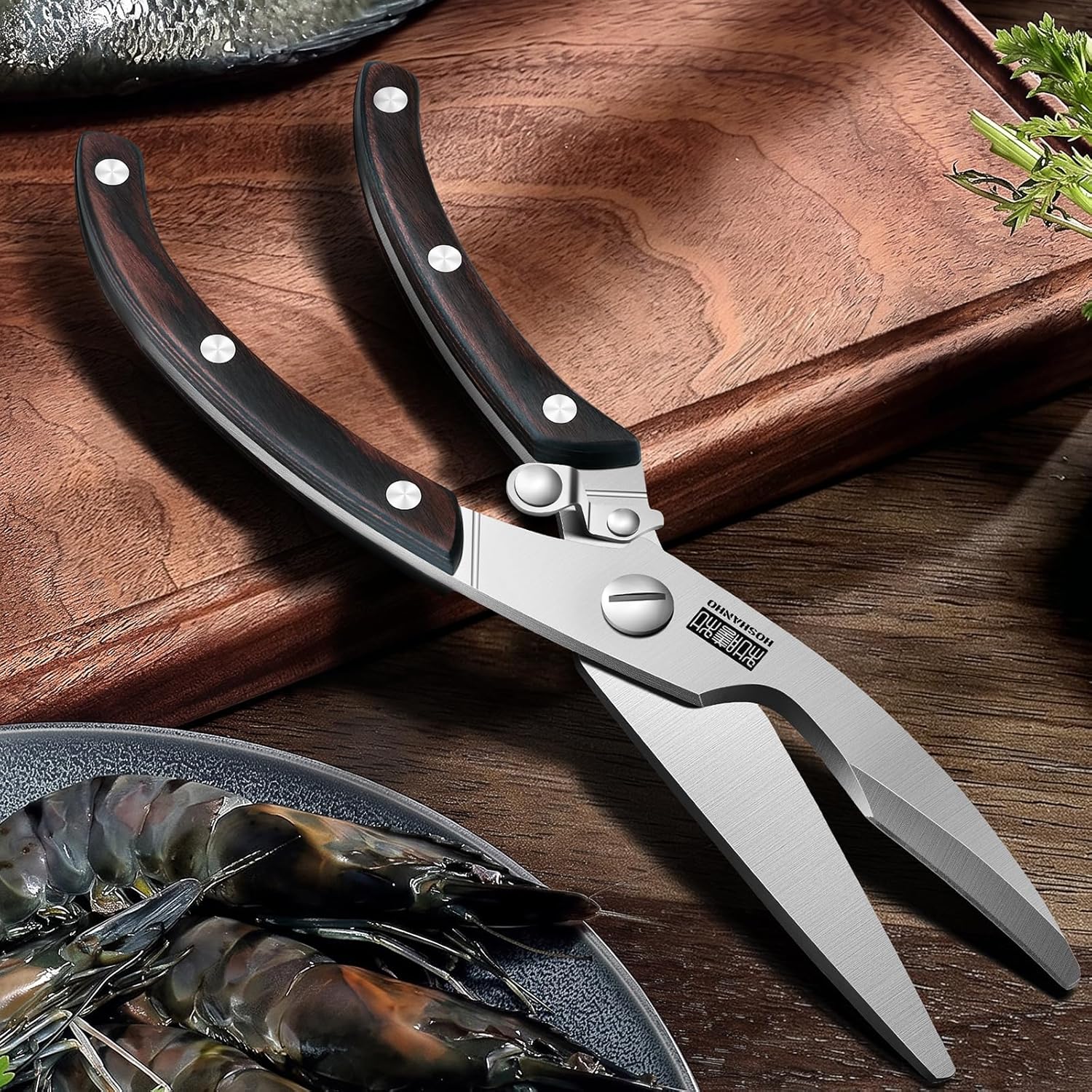 Detalle de HOSHANHO Kitchen Shears 5Cr15MoV Stainless Steel