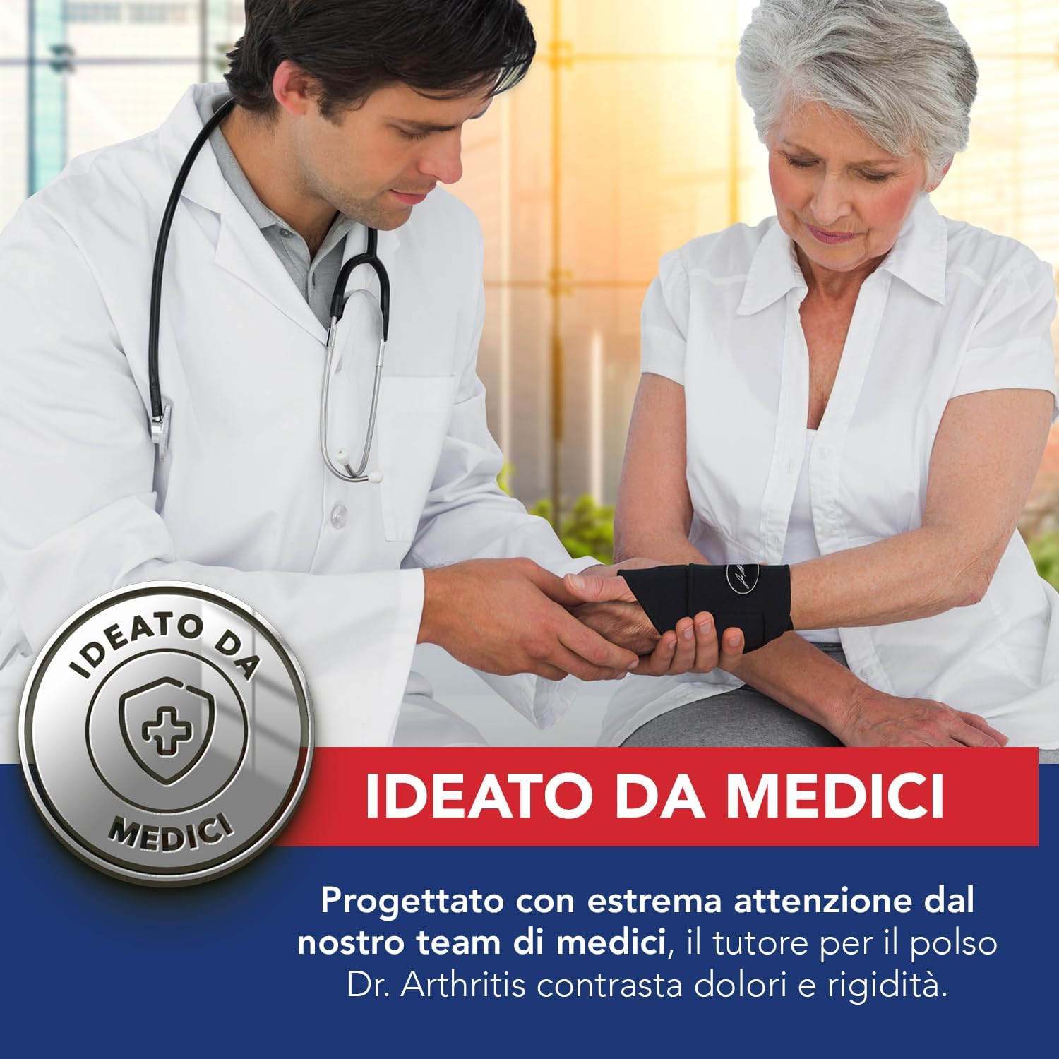 Detalle 2 de Dr. Arthritis Tutore polso in rame per tunnel carpale 🩺