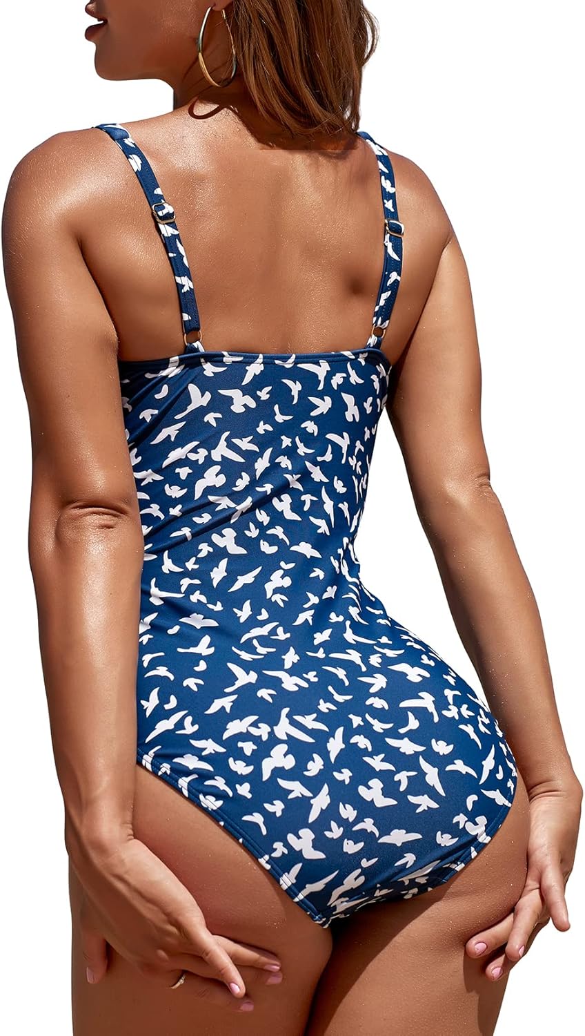 Thumbnail 2 de WIN.MAX Women’s Swimming Costume with Tummy Control (D–G Cup) – Ruched One-Piece Swimwear