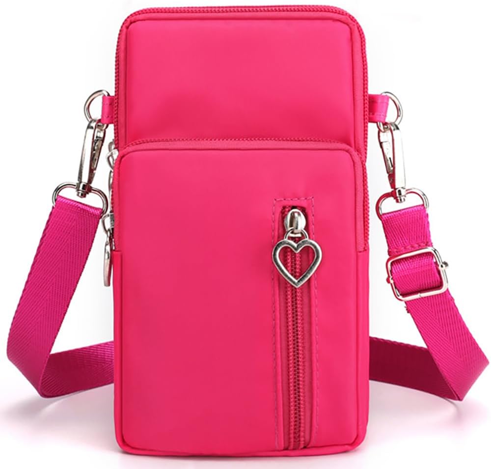 Detalle de JANKS Piccole Borse Crossbody per Donne: borsa a tracolla mini, resistente nylon e tasche organizzate