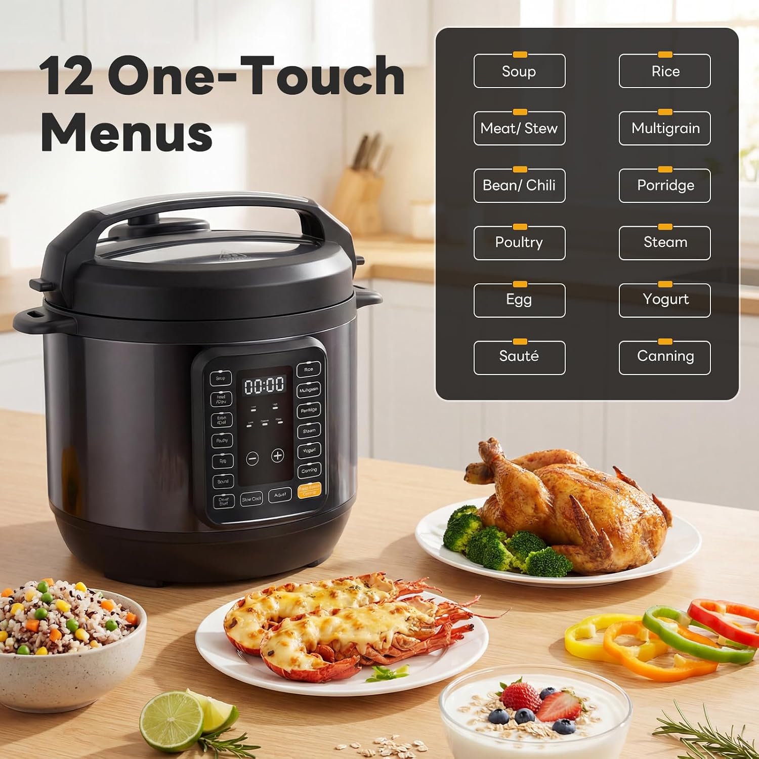 Detalle de Sweetcrispy Electric Pressure Cooker 8QT
