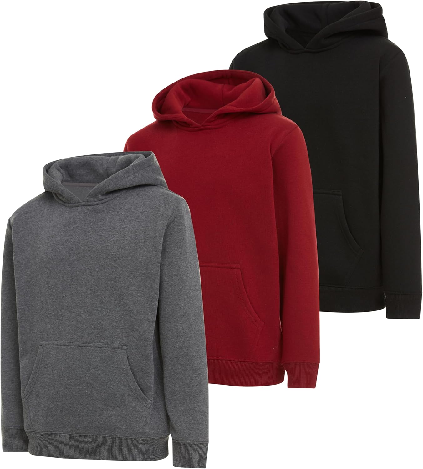 Thumbnail 5 de PURE CHAMP Boys Hoodies 3 Pack: 60/40 Fleece Pullover & Zip-Up Sweatshirts (Sizes 4-20)