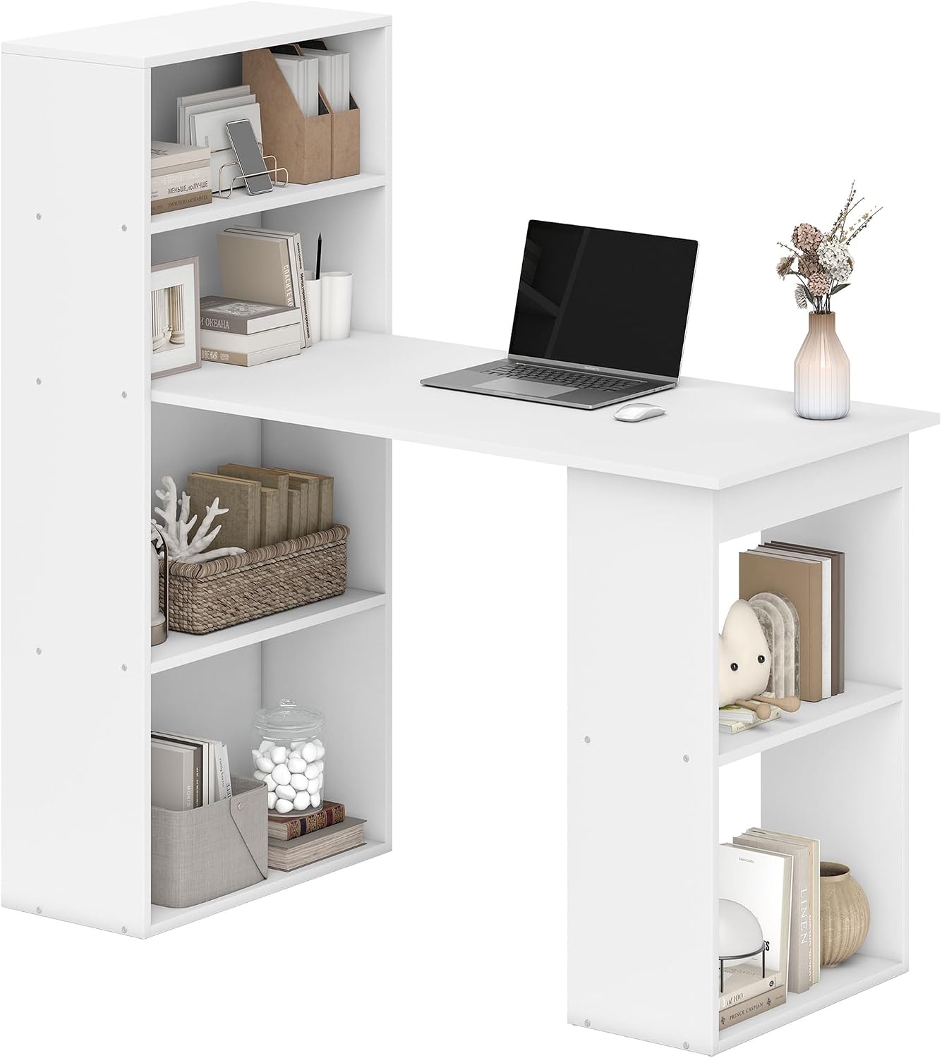 HOMCOM Bureau Informatique 120 x 55 x 120 cm