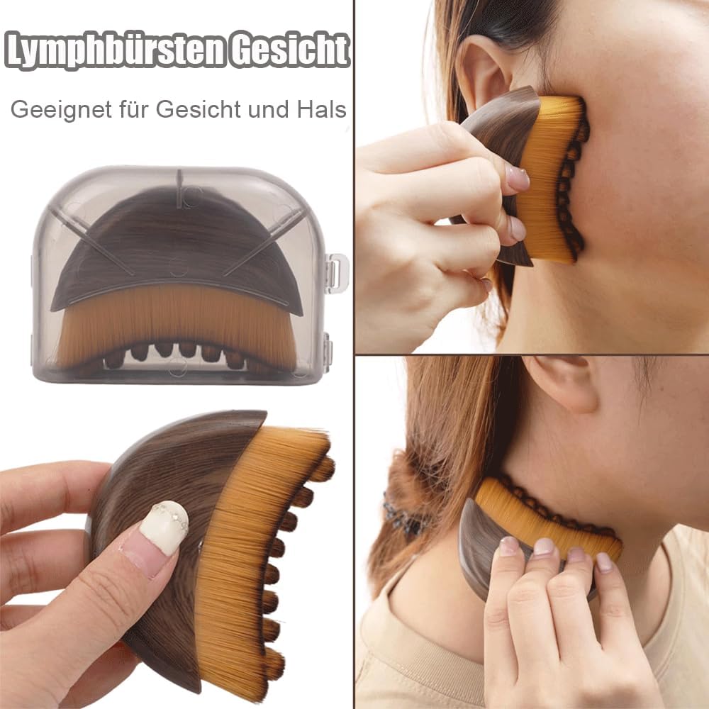 Detalle de Alpenfaser Gesichtsbürste FLYGRRIV Lymphbürsten 2er