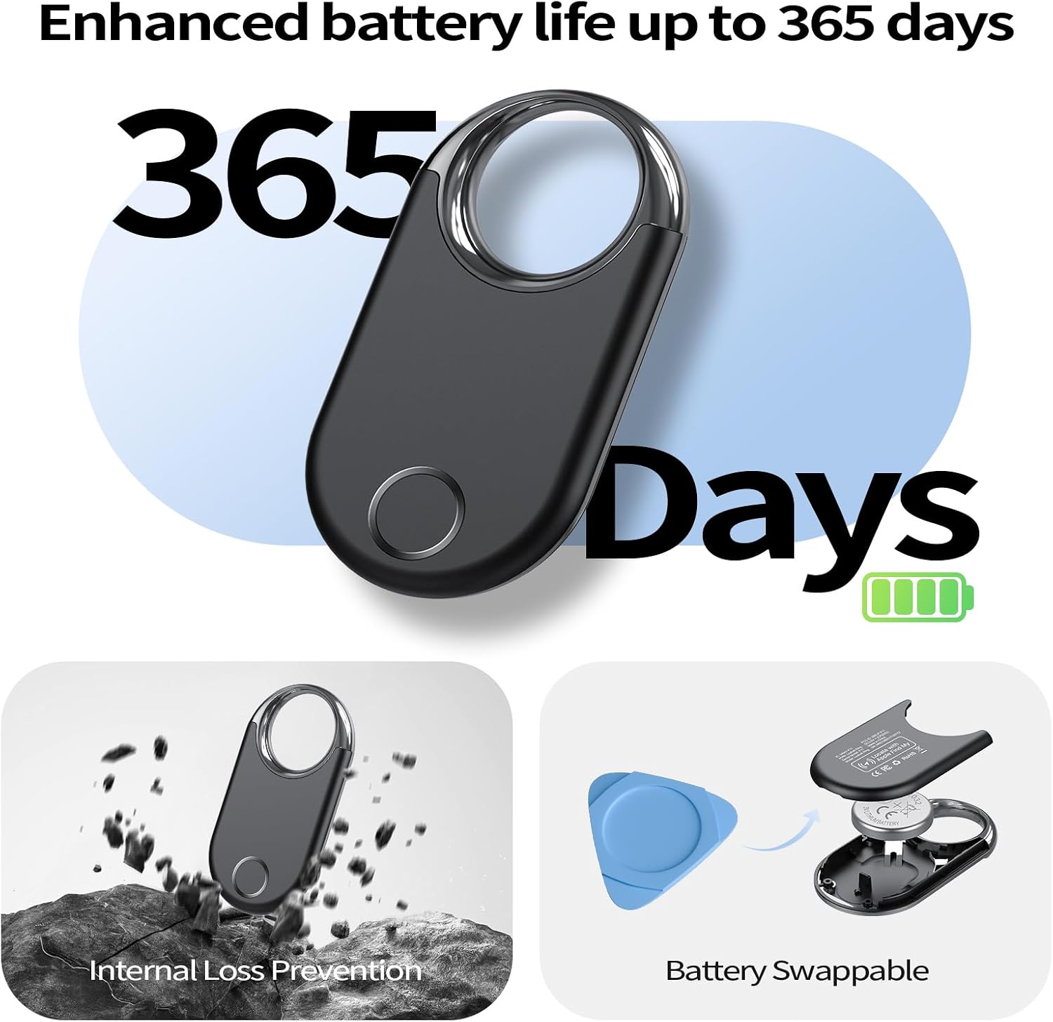 Thumbnail 2 de Smart Air Tags Bluetooth Tracker Finder 4 pezzi