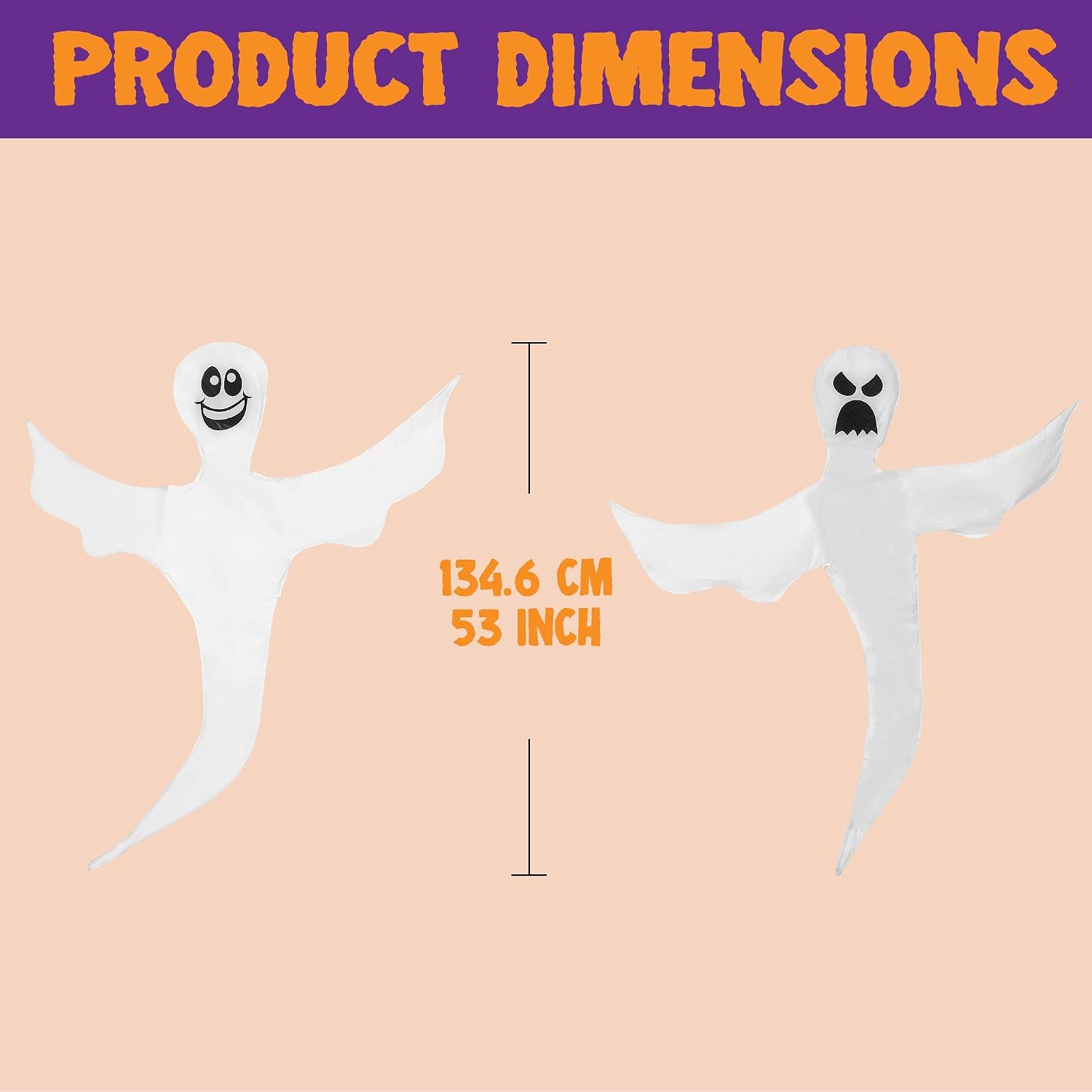 Detalle 1 de JOYIN Halloween Ghost Decorations, 53-Inch
