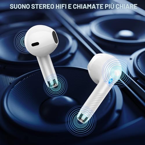 Detalle de Zakotu Cuffie Bluetooth 5.4 HiFi Studio: 60 Ore di Riproduzione, ANC ENC e App Zemyee Life