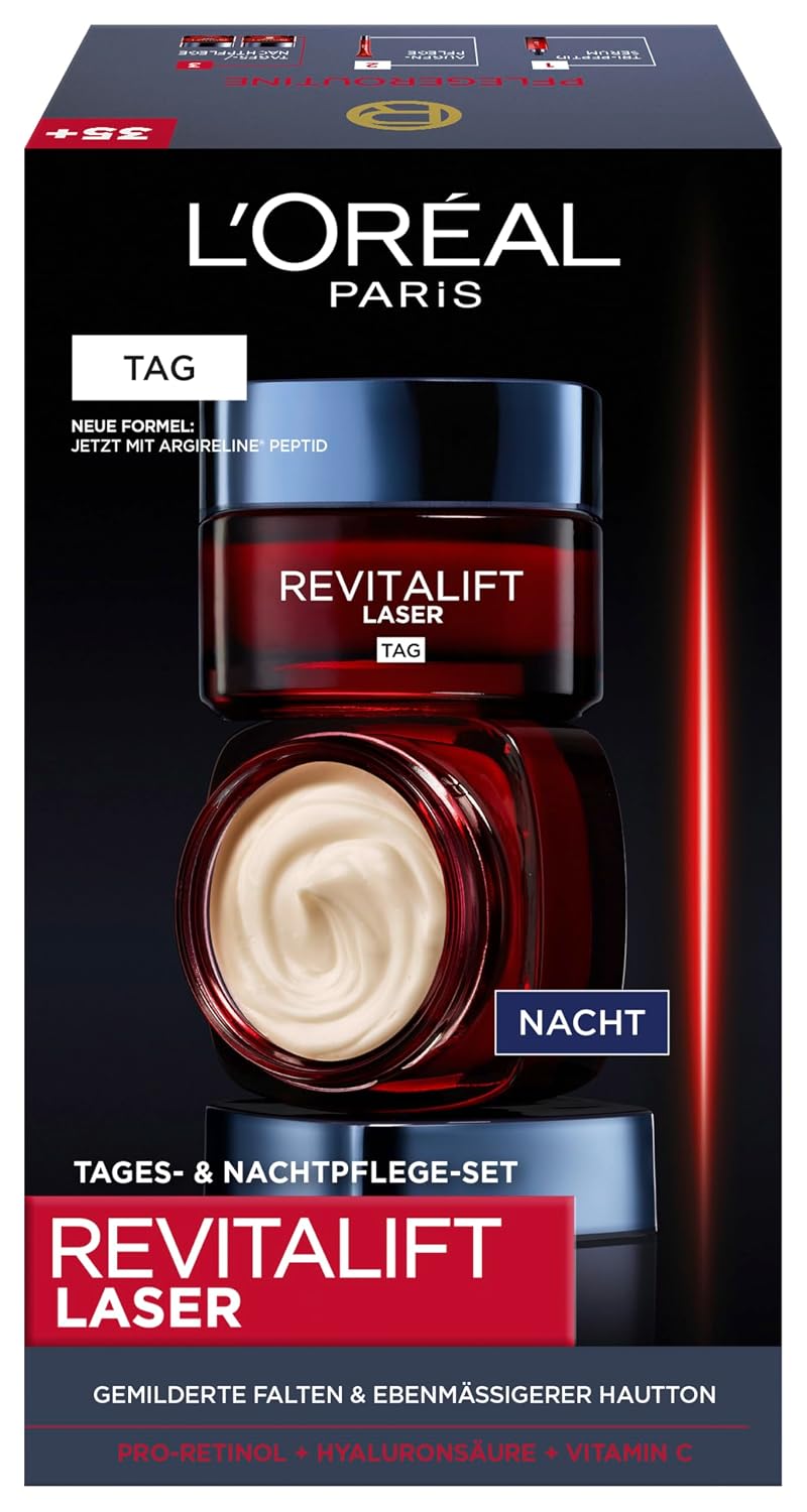 Detalle de L'Oréal Paris Revitalift Laser Gesichtspflegeset 2×50 ml