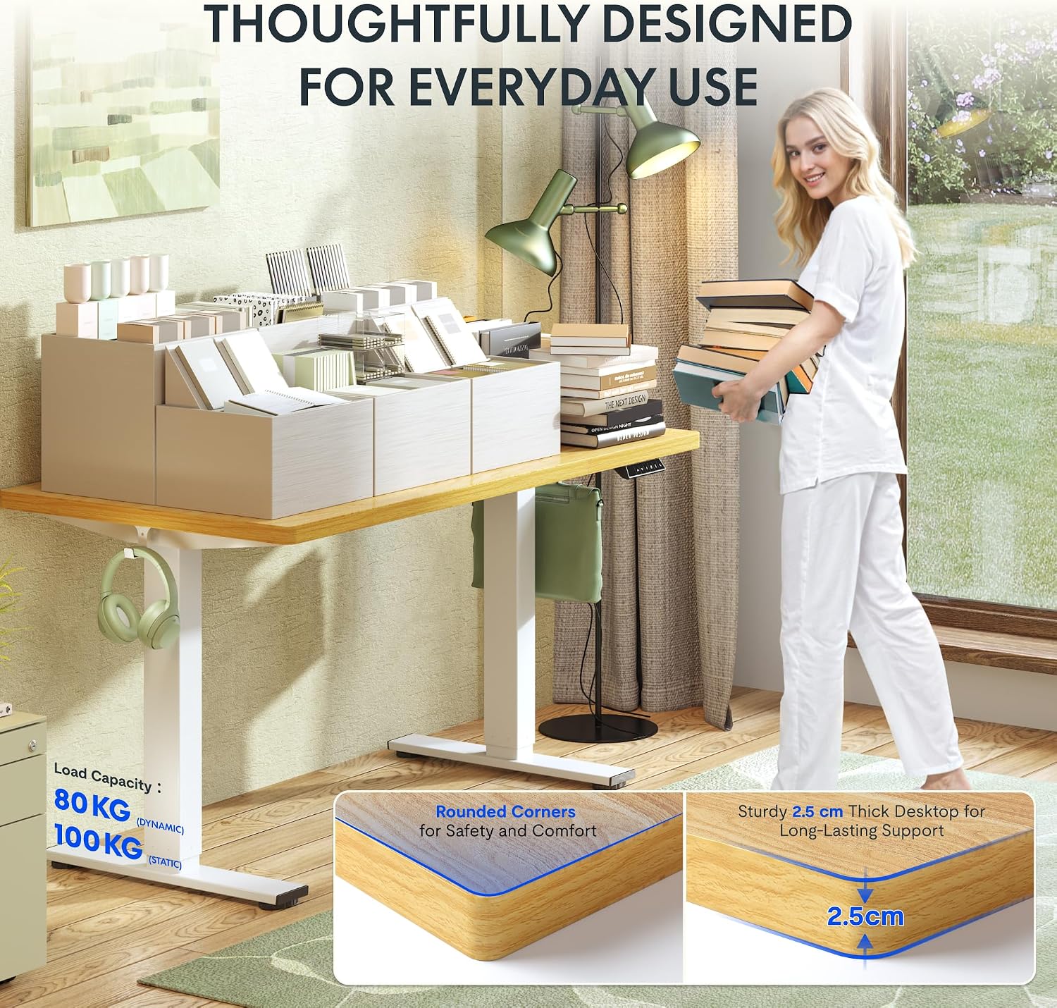 Thumbnail 6 de FlexiSpot E1 Plus One Piece Standing Desk