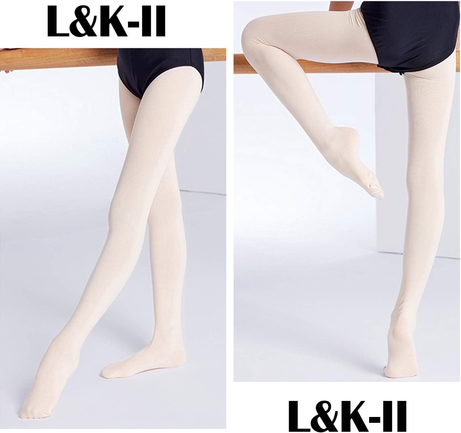 Thumbnail 3 de L&K-II collant per bambini per danza classica con piede, estivi e morbidi (27251)