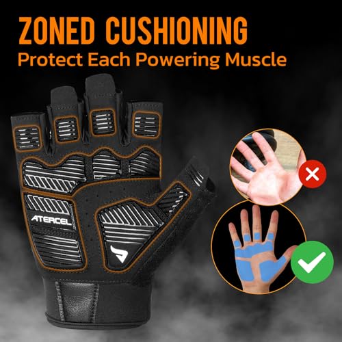 Thumbnail 1 de ATERCEL Gym Workout Gloves Lightweight grip gloves