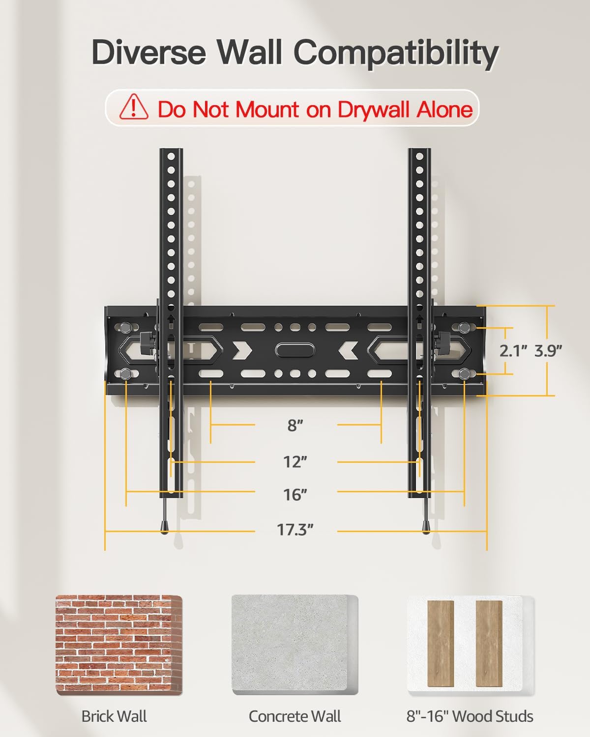 Thumbnail 5 de ELIVED Tilting TV Wall Mount for 26–60-Inch TVs