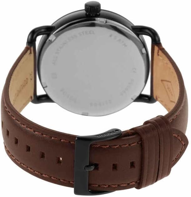 Thumbnail 4 de Fossil Copeland 42mm — Montre homme, mouvement quartz, acier inoxydable argenté et bracelet cuir