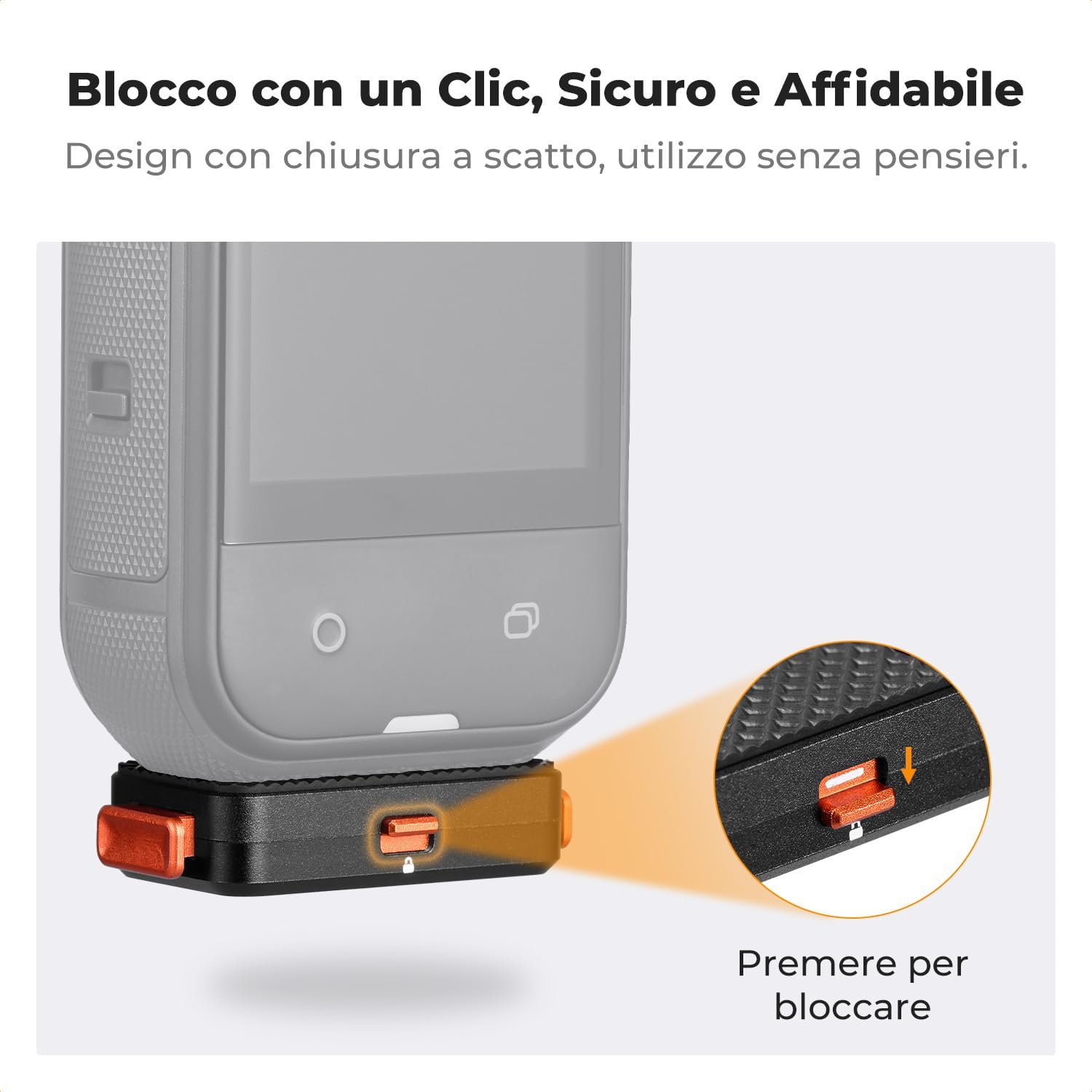 Thumbnail 2 de K&F CONCEPT Supporto magnetico a sgancio rapido per Insta360 X5 – versioni migliorate e base in alluminio