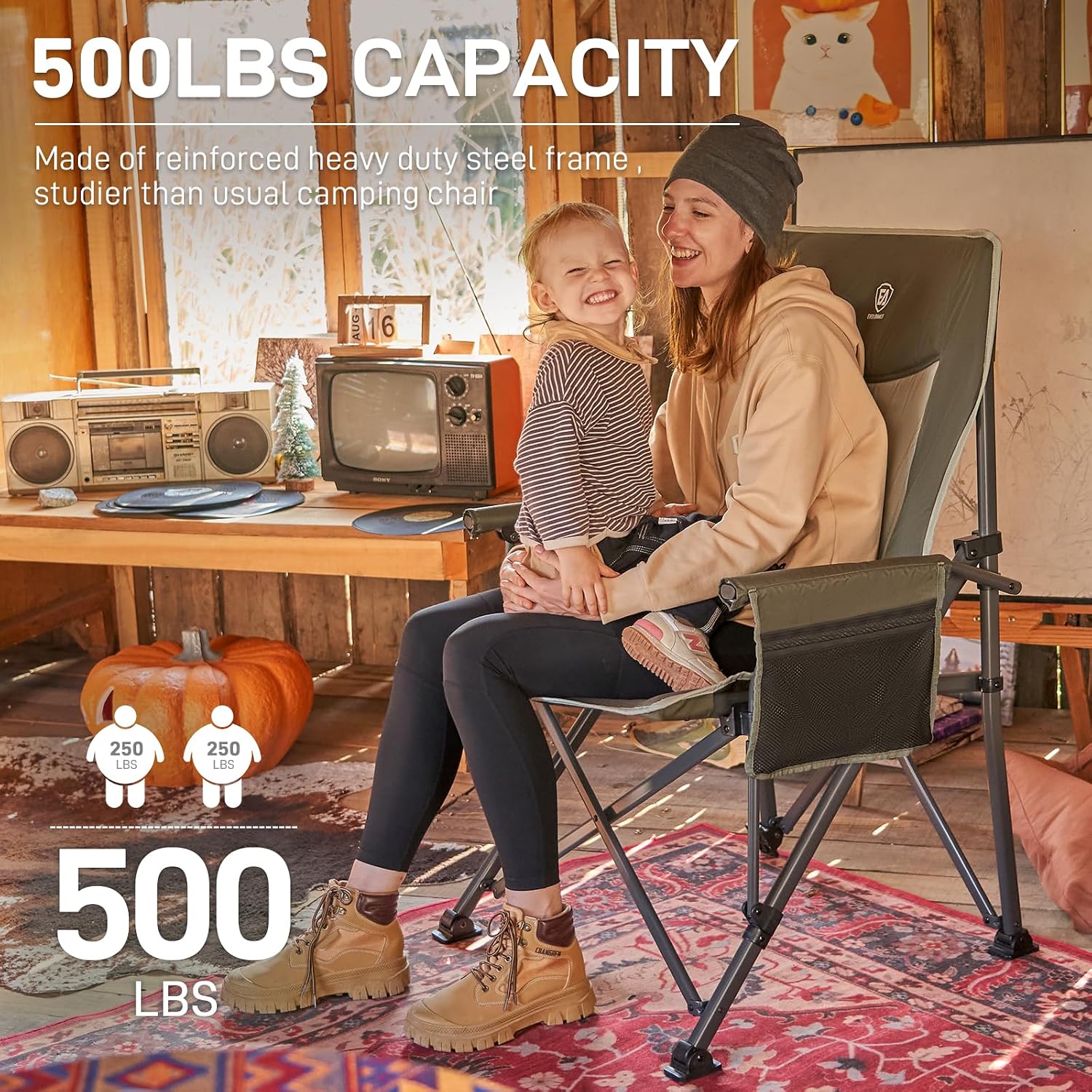 Thumbnail 6 de Camping chair keyword Heavy duty 230kg