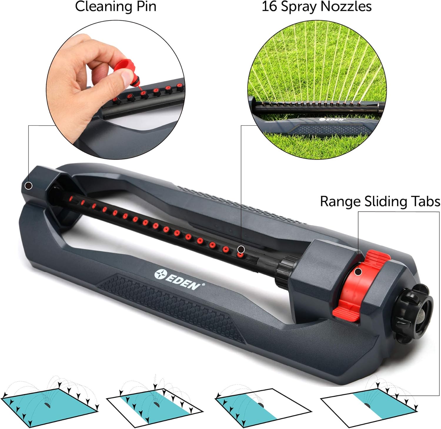 Thumbnail 2 de Eden 96213EDAMZ Weighted Essential Oscillating Sprinkler