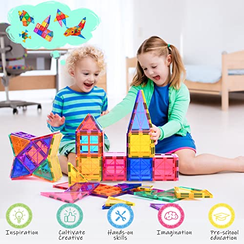 Detalle 2 de Katiago Bloques Magnéticos Niños 100 Piezas 🎲