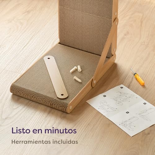 Thumbnail 6 de Knupis rascador para gatos L de 68 cm, doble cara y cartón ondulado de 4,5 cm