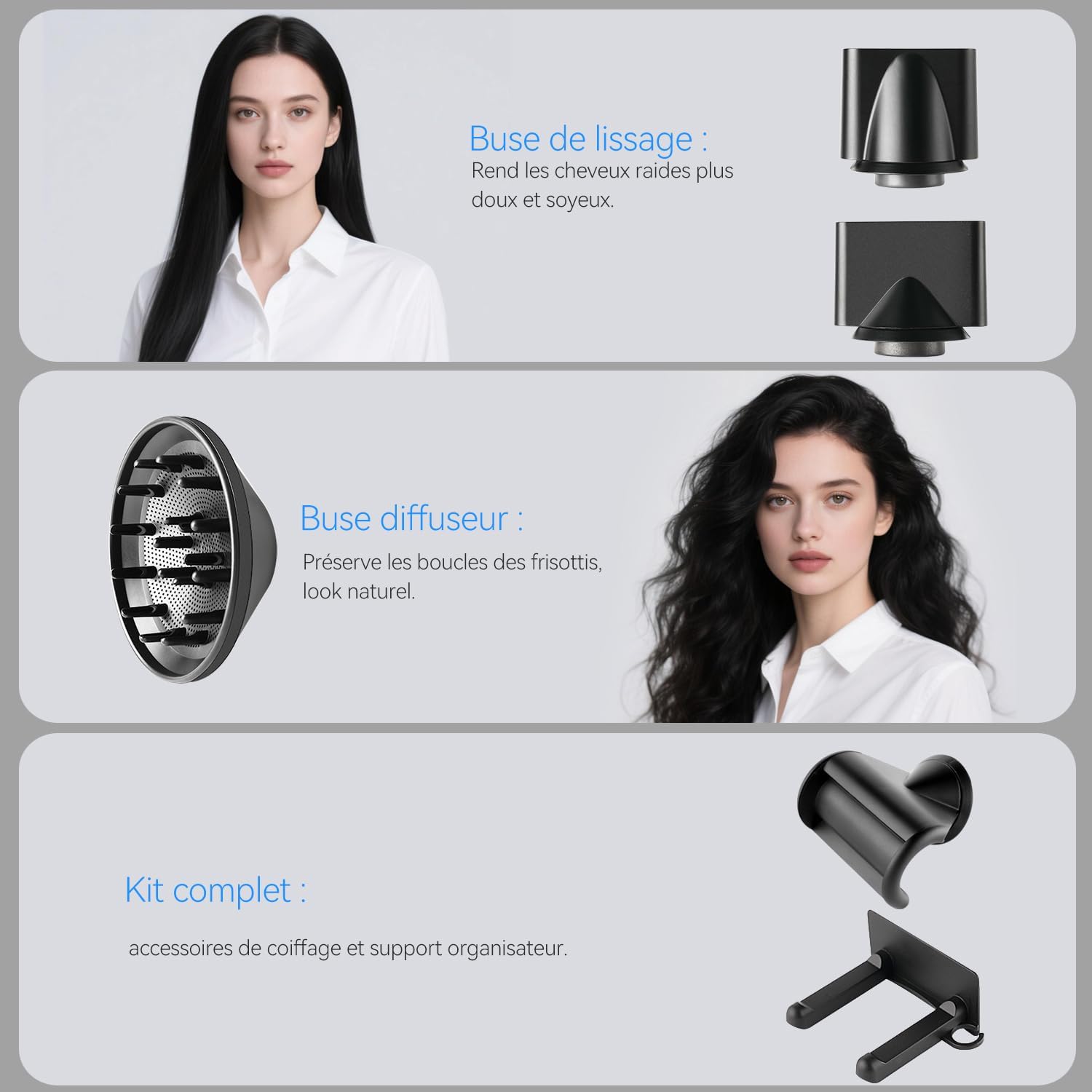 Thumbnail 6 de LESCOLTON Asciugacapelli Professionale – Motore senza spazzole da 110.000 g/min, leggero e versatile per casa e viaggio