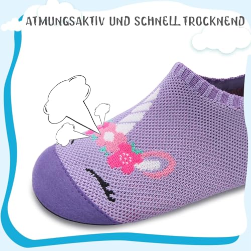 Detalle de Kyopp Hausschuhe Kinder – rutschfeste, flexible Barfußschuhe für Jungen und Mädchen