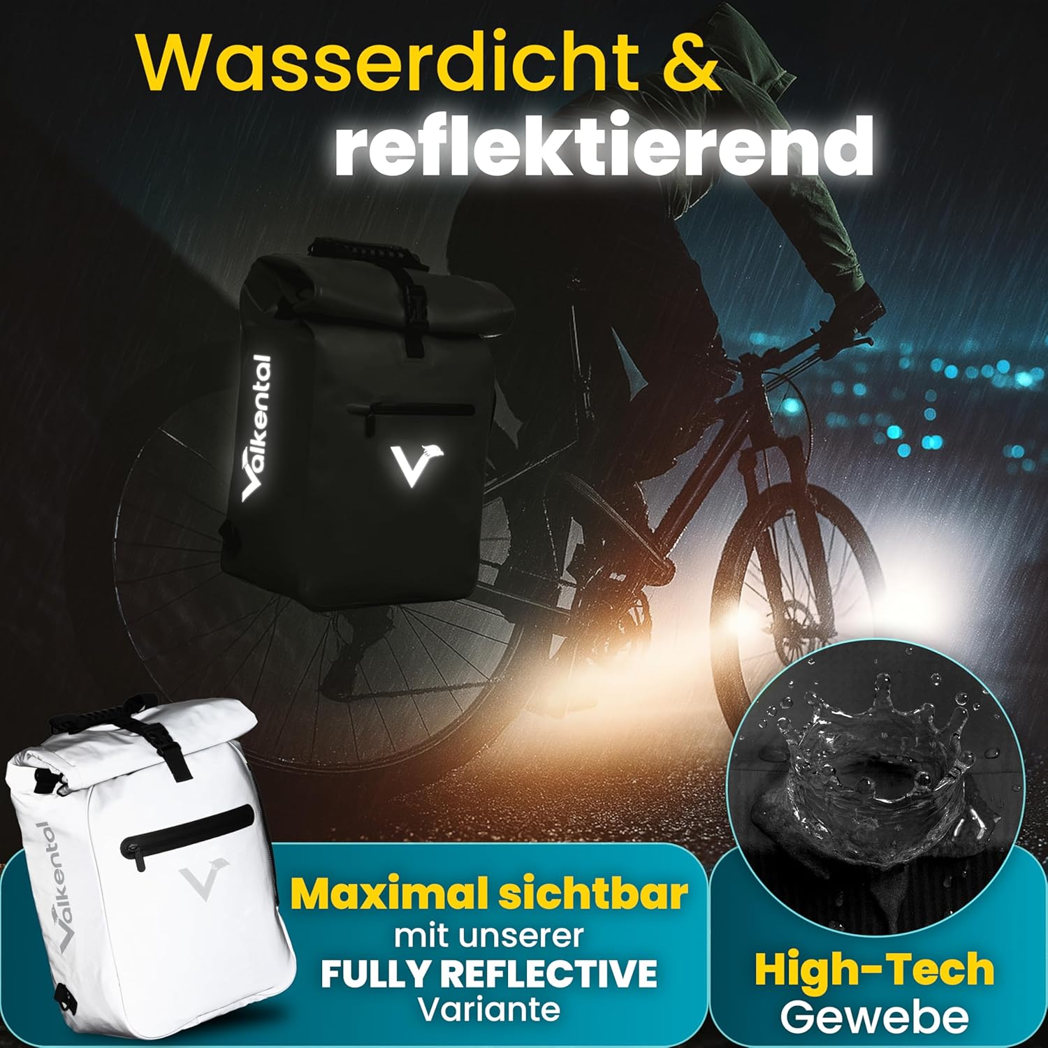 Thumbnail 5 de Valkental 3in1 Fahrradtasche 25L 🎒