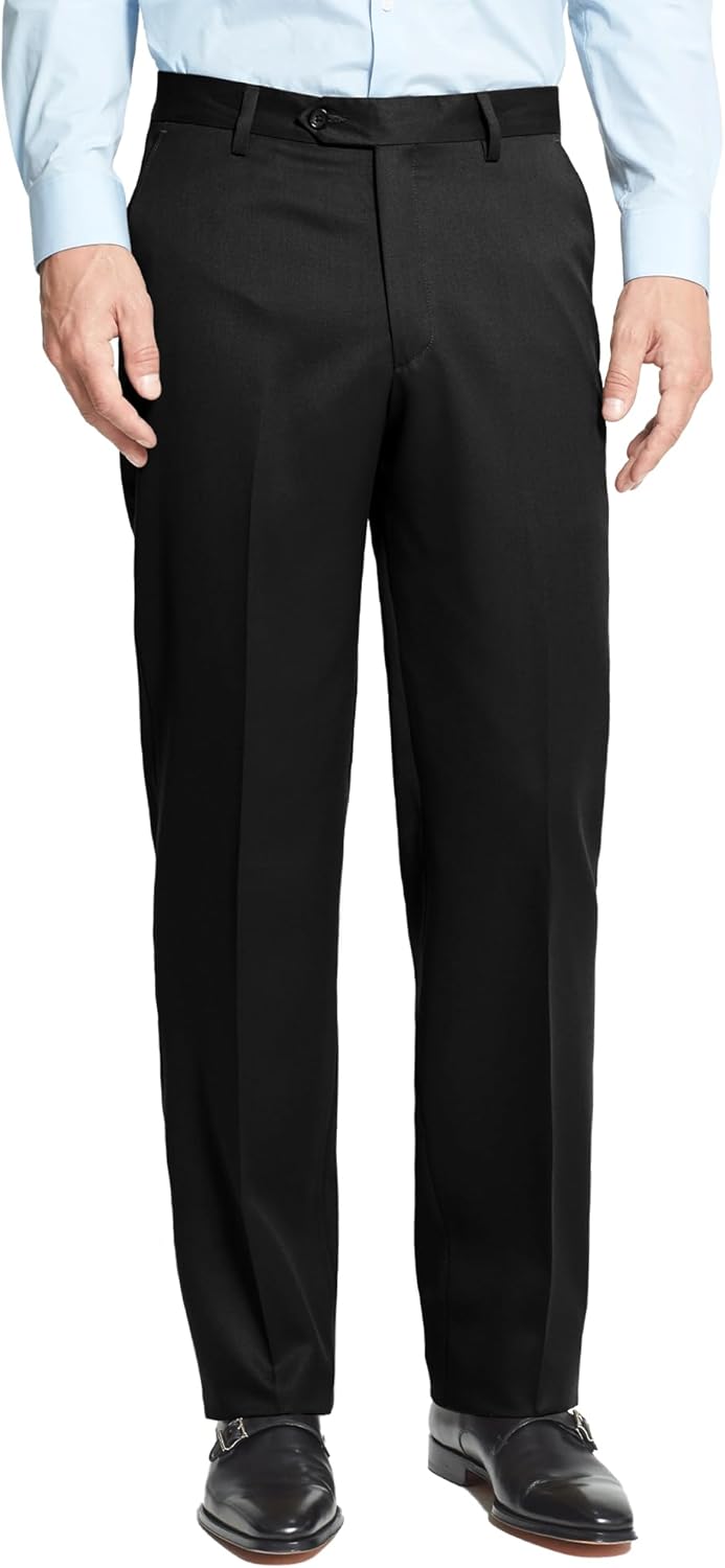 Thumbnail 1 de Men's Cozy Hidden Expandable Waist Dress Pants with Premium Stretch Texture Weave