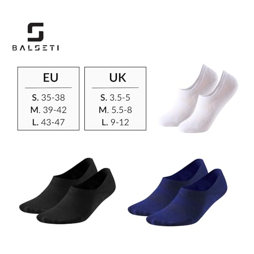 Detalle 2 de Balseti 6 pares de calcetines invisibles para hombre y mujer | Pinkies de algodón transpirables para verano