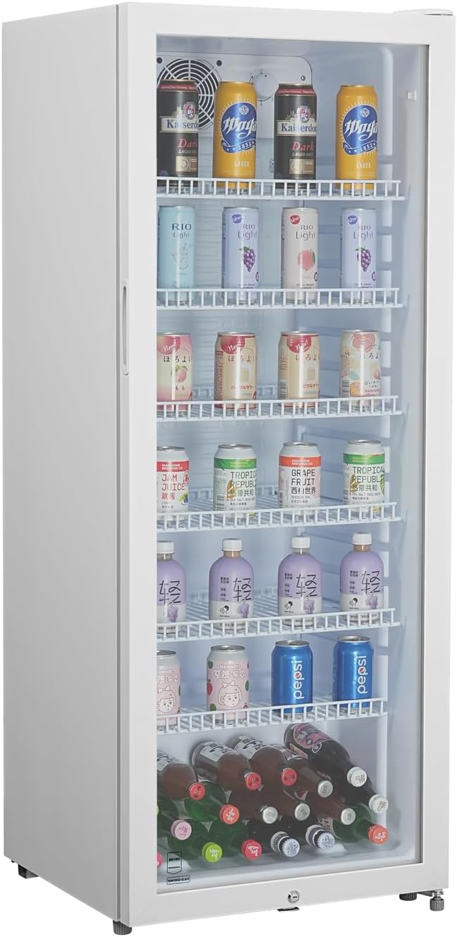 Detalle de METRO Professional GSC4240: Frigorífico para bebidas con puerta de cristal, 237 L, 4–18 °C