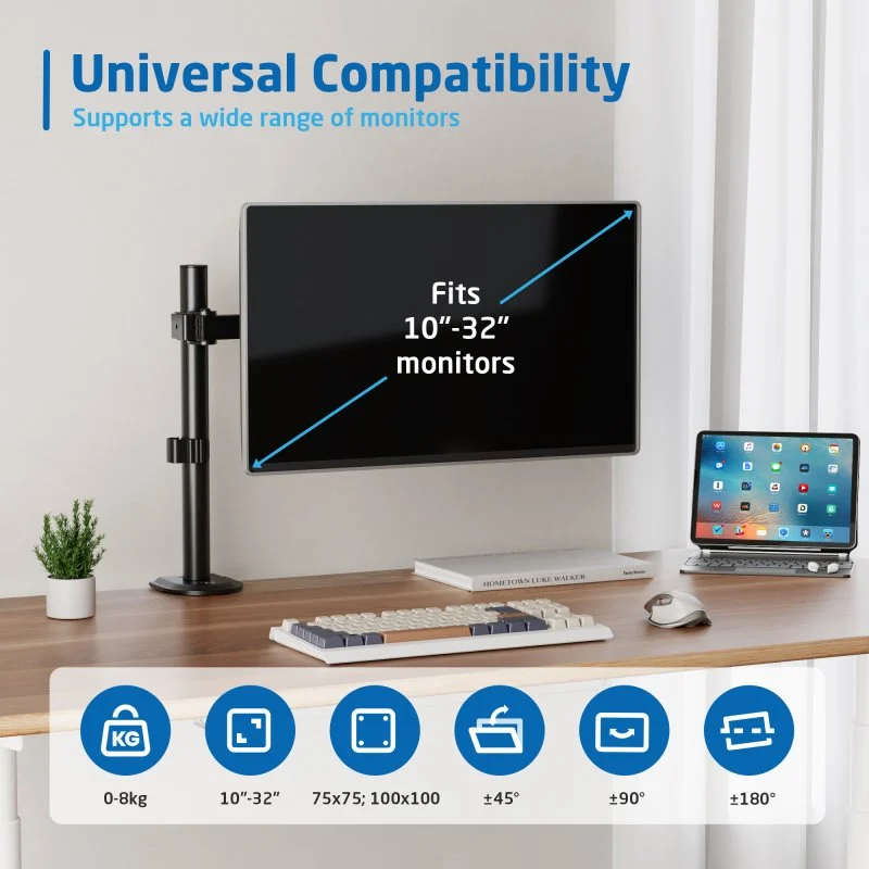 Detalle 2 de Ewent EW1510 Soporte para monitor 32" VESA 100×100, 8 kg