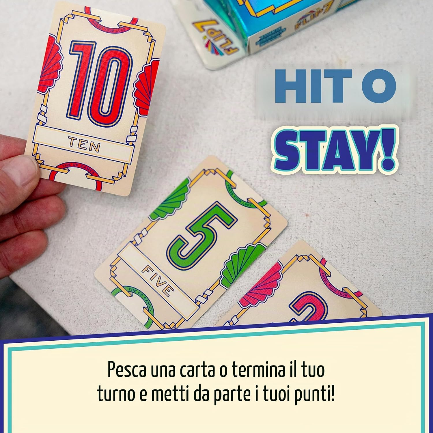 Detalle de Flip 7™ Gioco di Carte | Compatto e Divertente per Famiglie