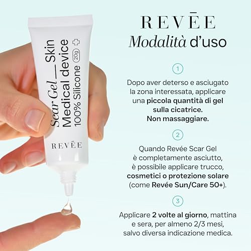 Thumbnail 7 de REVÉE Scar Gel 20g: Gel a 100% silicone per cicatrici chirurgiche e traumi