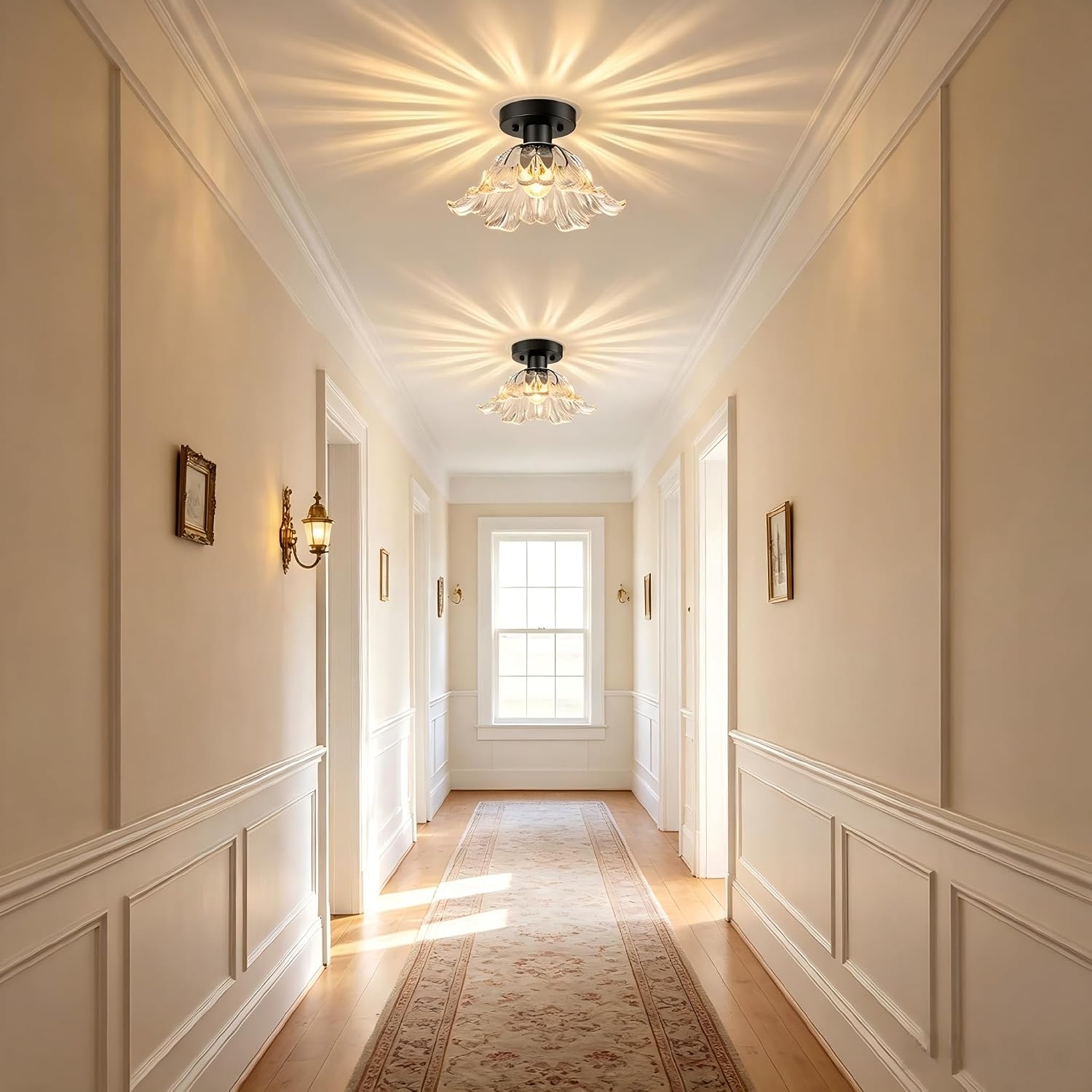 Detalle de Semi-Flush Ceiling Light, 11.02-Inch
