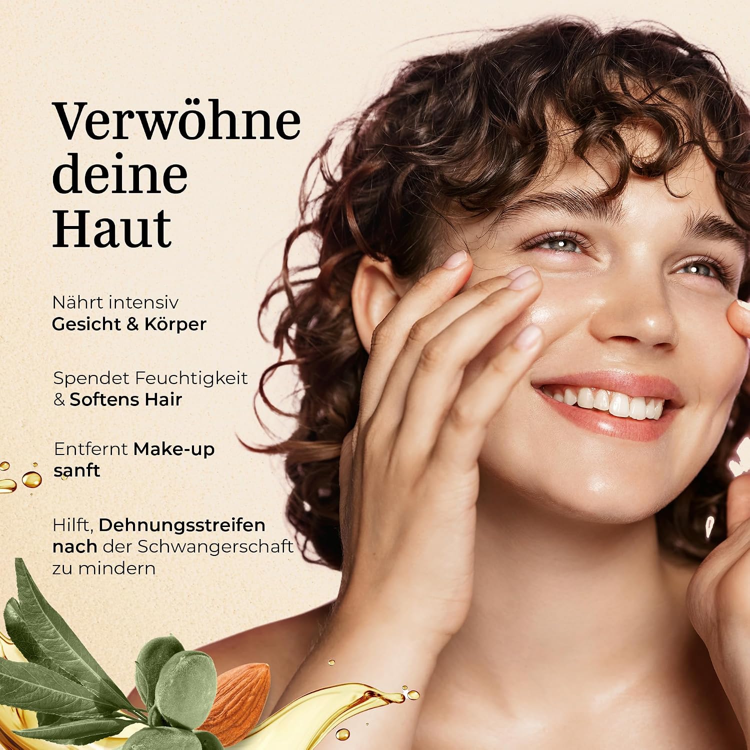 Detalle de GoNaturals Natürliches Süßmandelöl 250 ml
